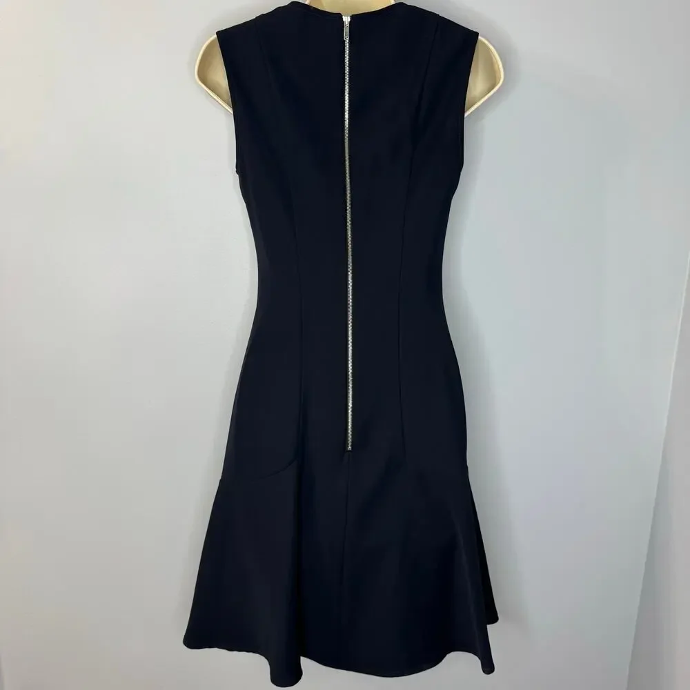 Louis Vuitton Uniformes Navy Fit & Flare Mini Dress Classic Office Sz 32 -2